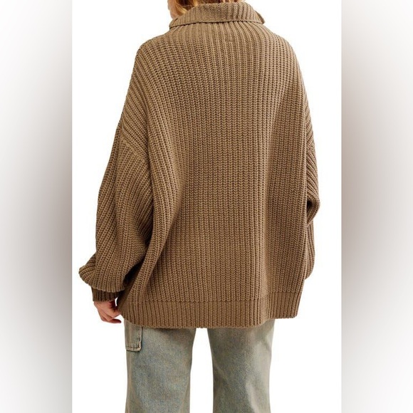 𝓯𝓹 Free People ~ Swim Too Deep Turtleneck Sweater in Heart Eyes - Picture 7 of 16